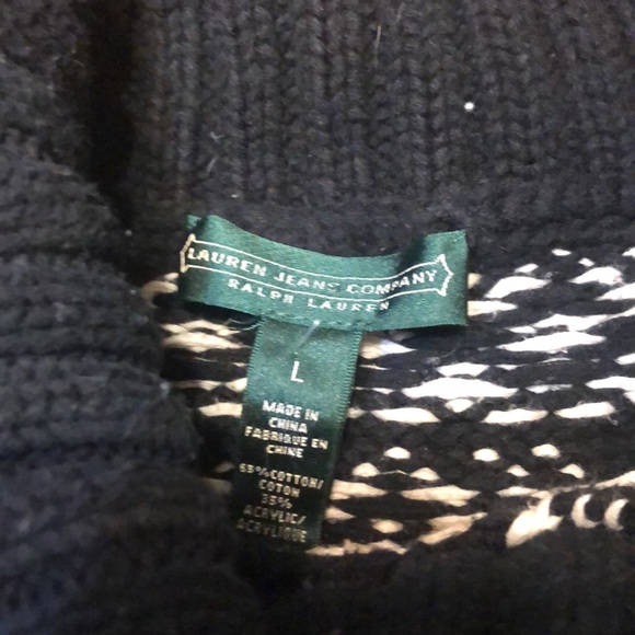 Lauren Jeans company by Ralph Lauren Nordic design sweater - Picture 5 of 7